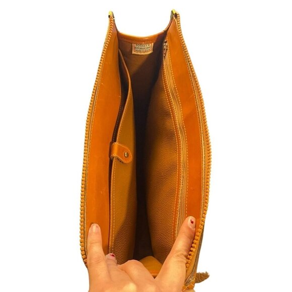 Dooney & Bourke VINTAGE "ORIGINAL 1980'S Tan and Brown Satchel - Picture 4 of 7